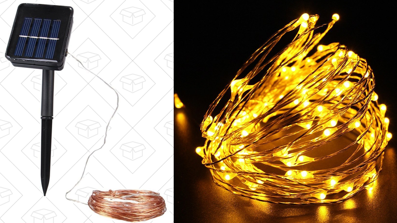 Solar Powered Copper Wire Lights, $10 with code WVC5HUJ6